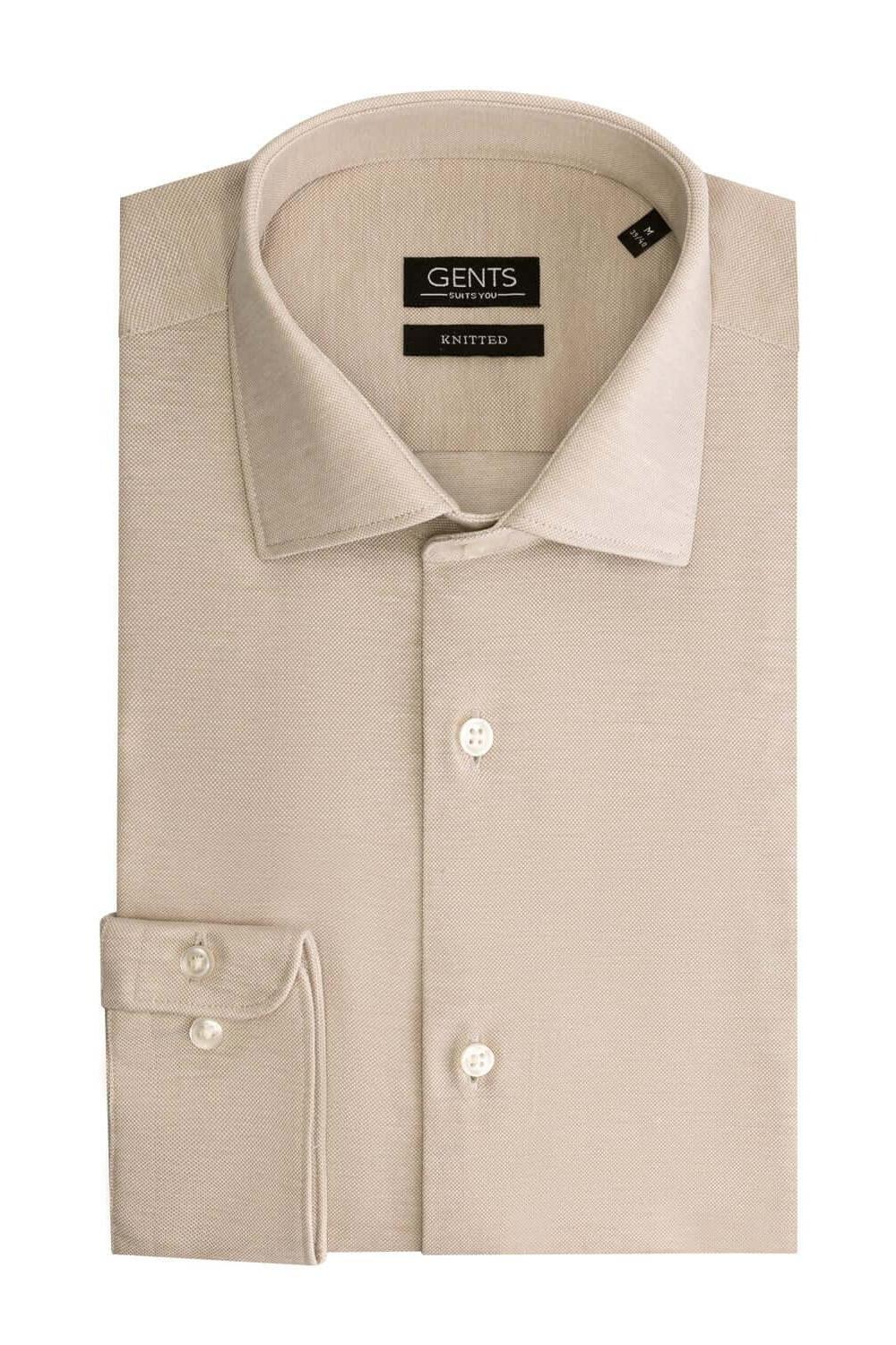 GENTS knit pique beige