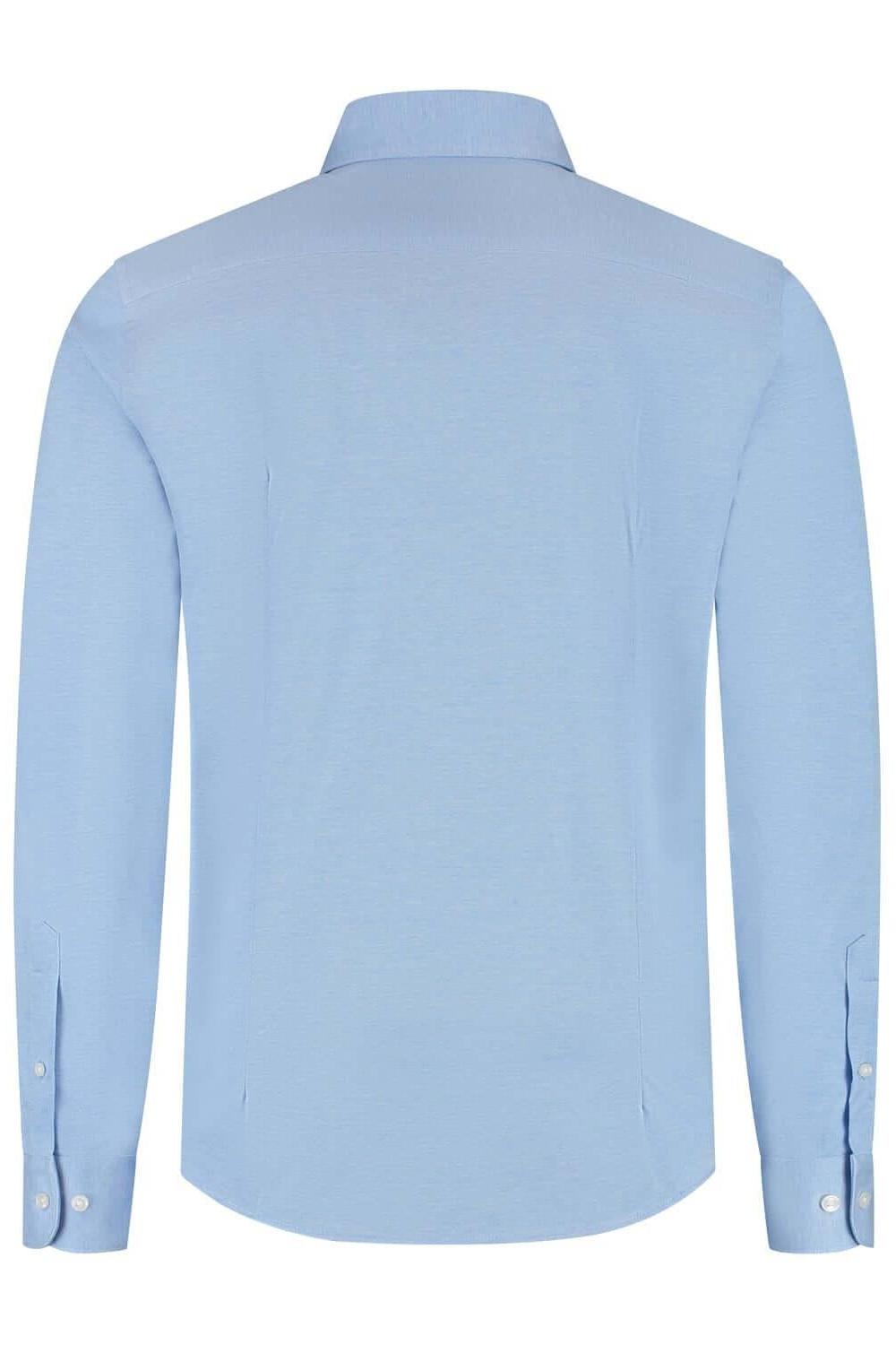 GENTS knit pique lichtblauw