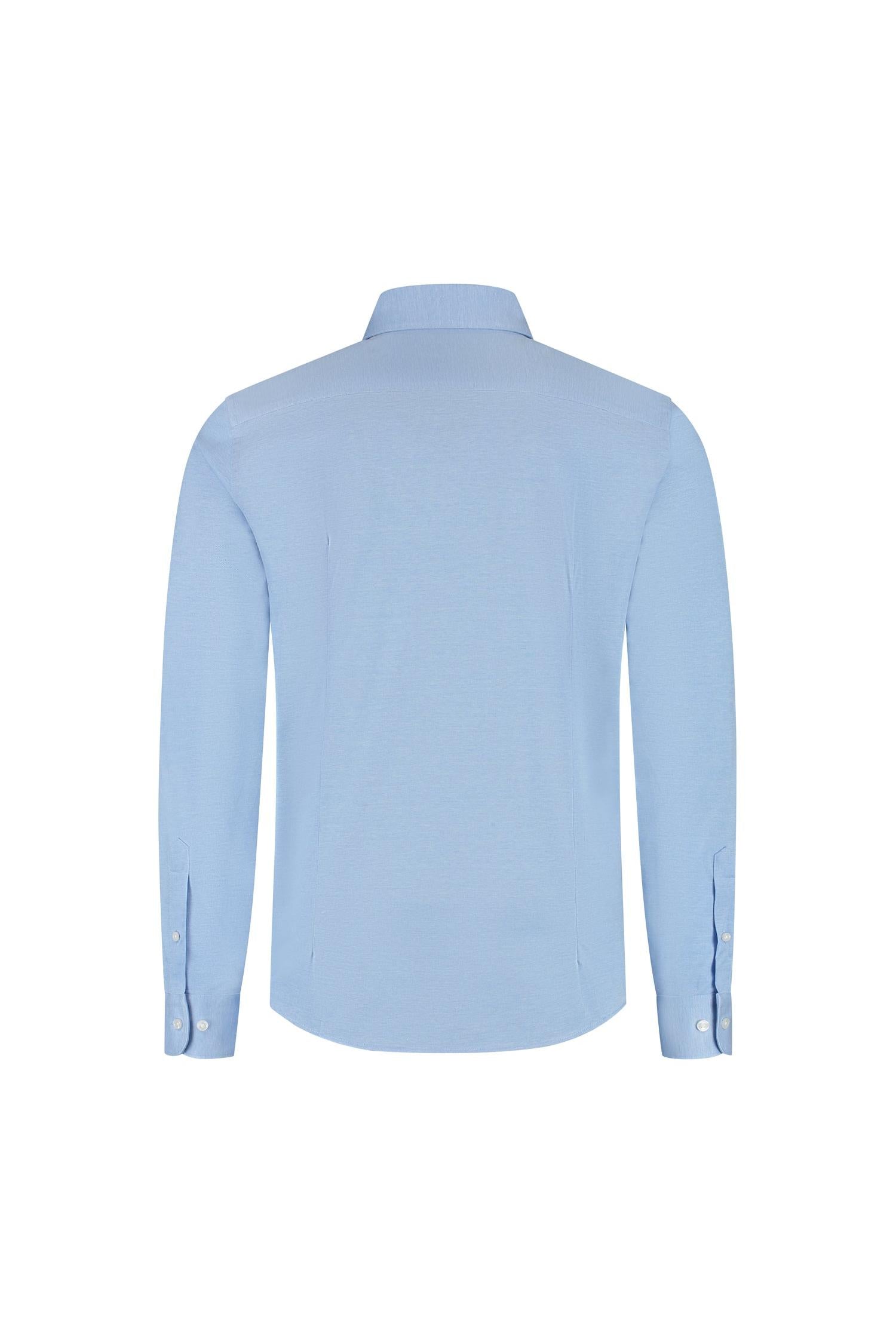 GENTS knit pique lichtblauw