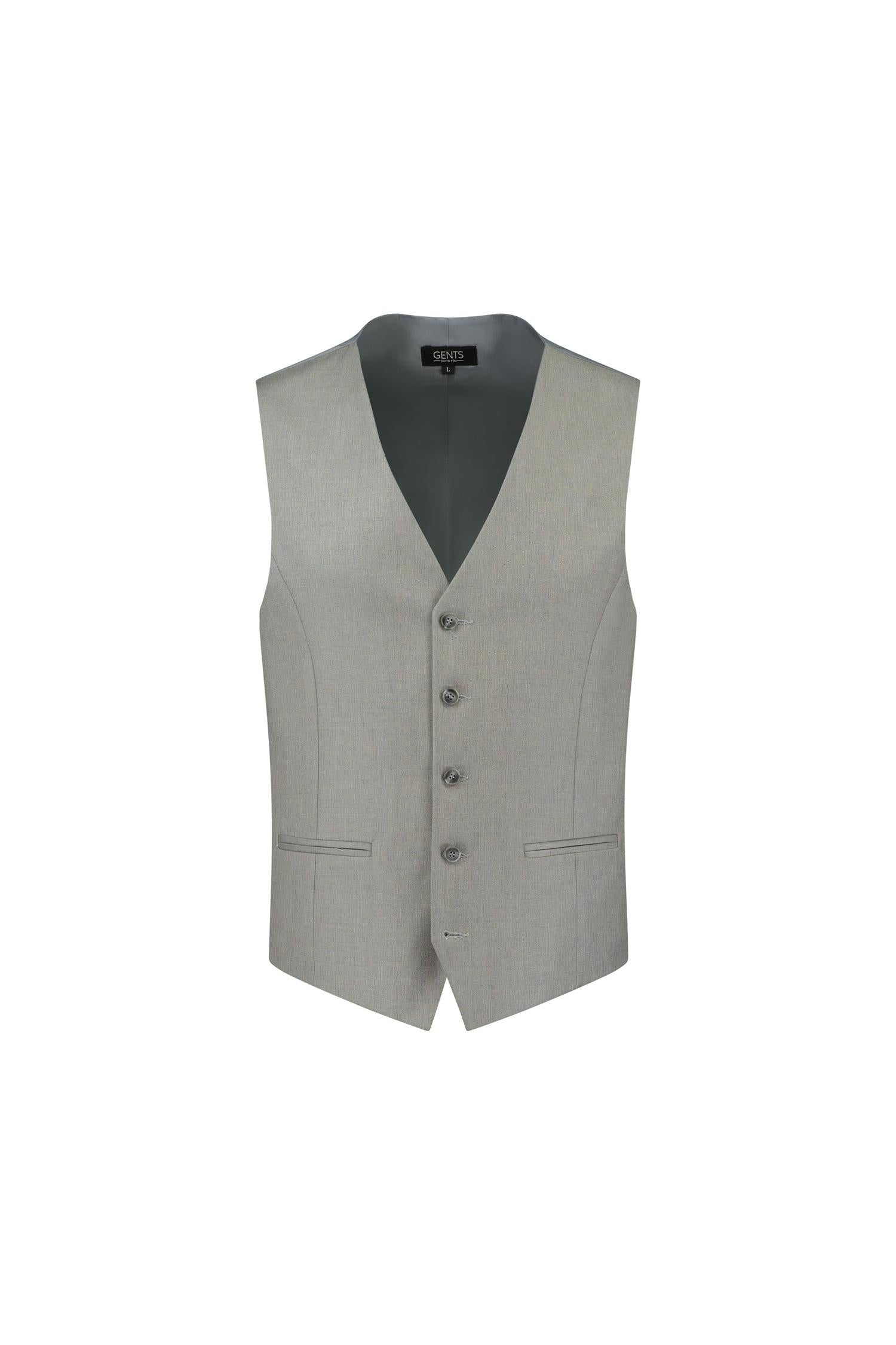 Gilet kiezelgrijs