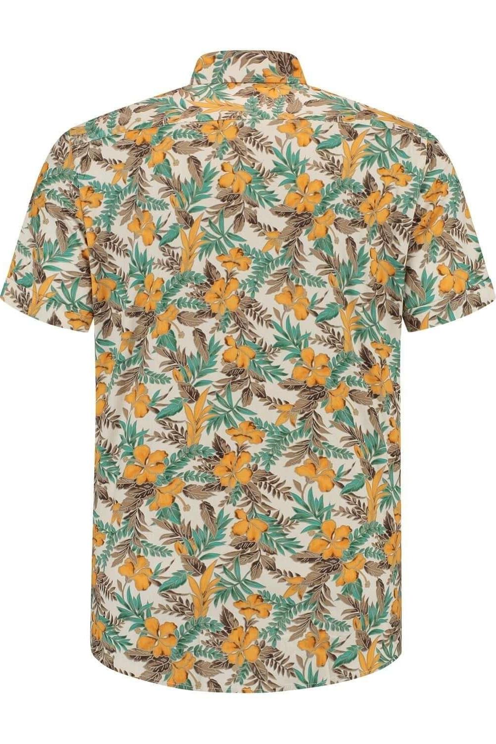 Korte mouw hawaii bloem