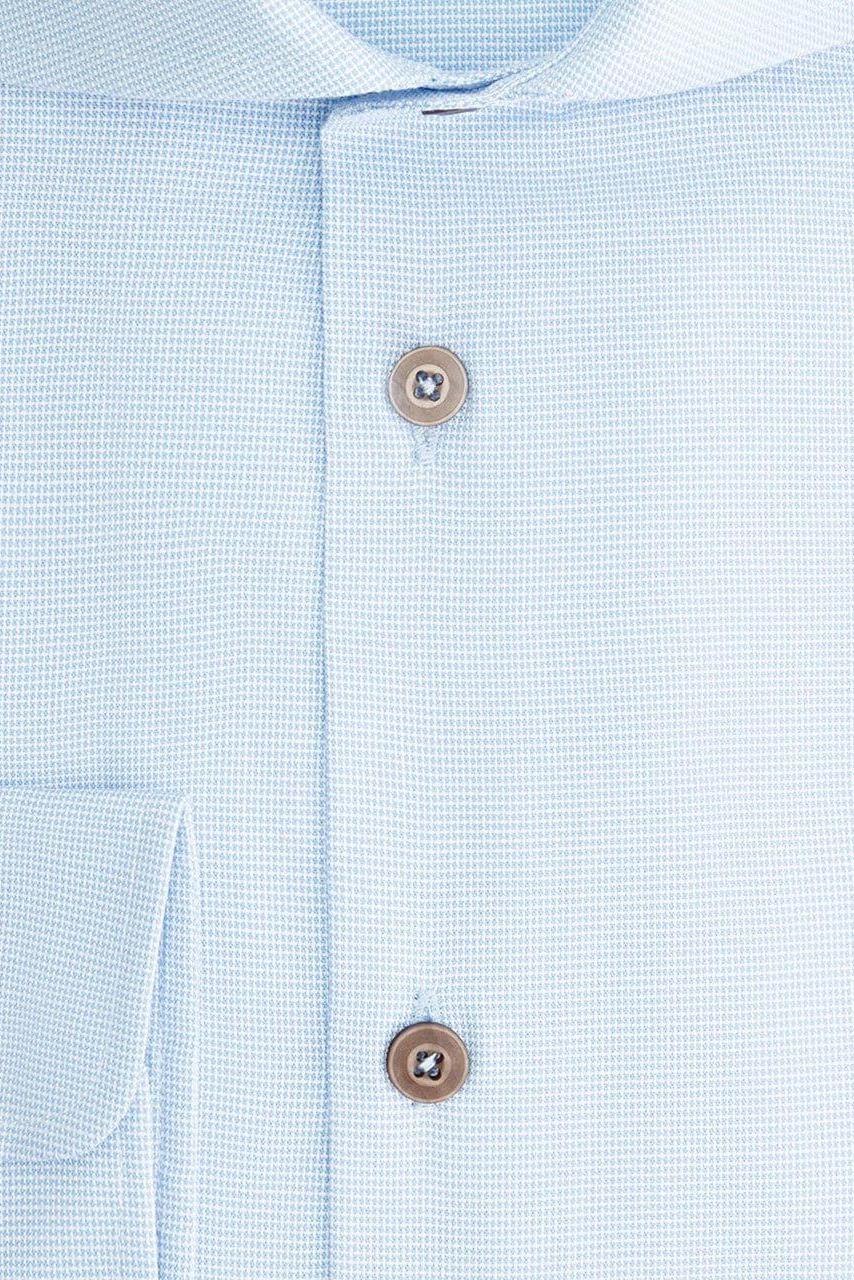 Overhemd Blumfontain structuur blauw