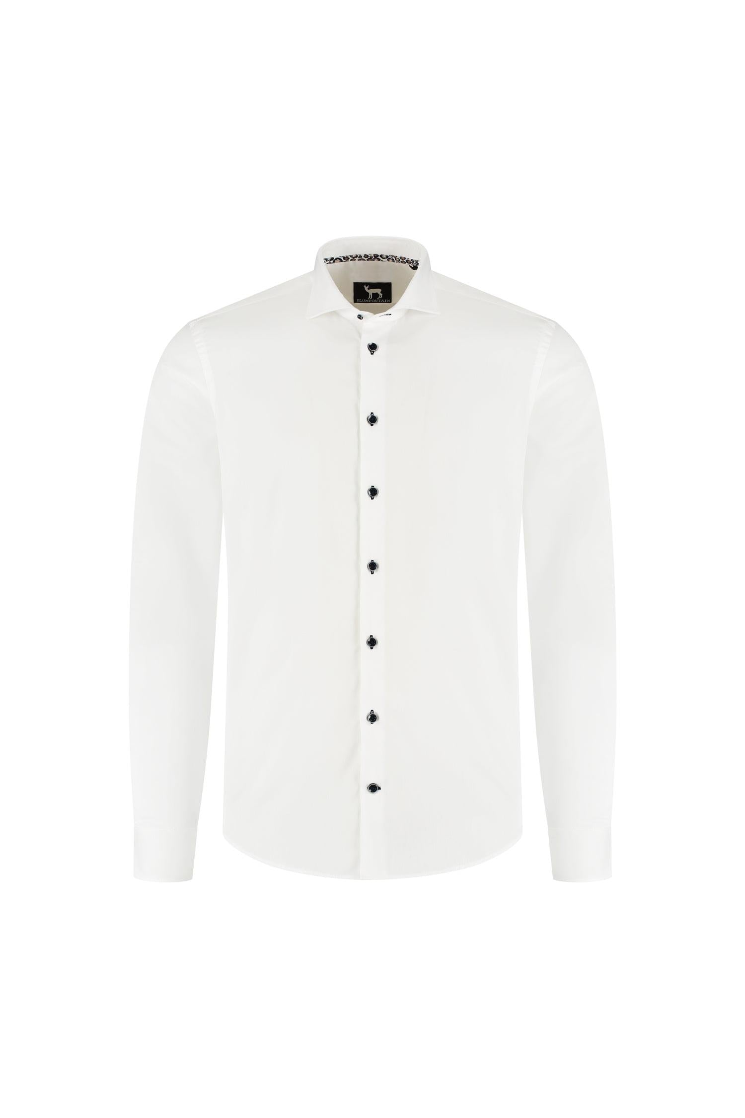 Overhemd Blumfontain uni wit