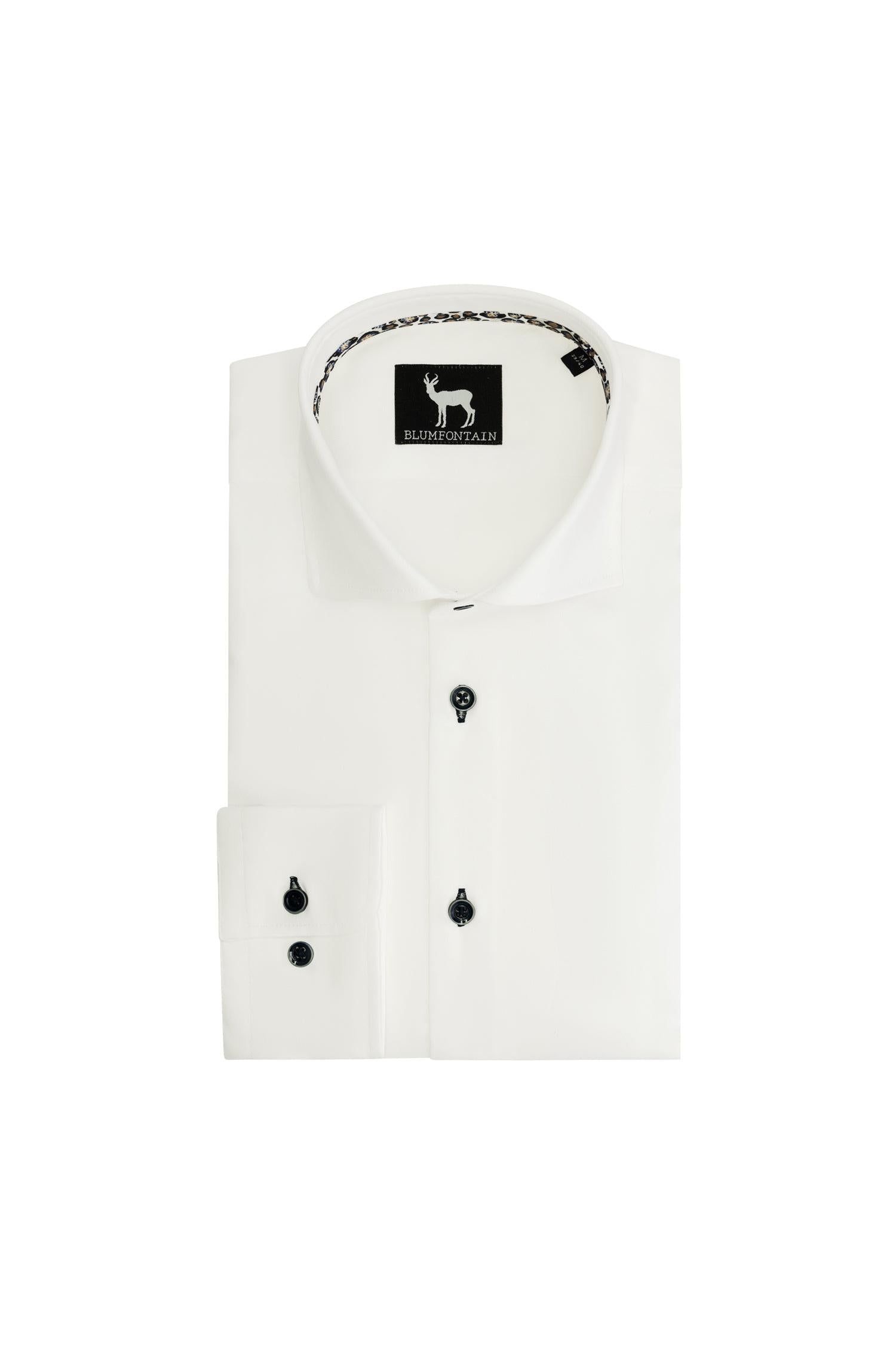 Overhemd Blumfontain uni wit