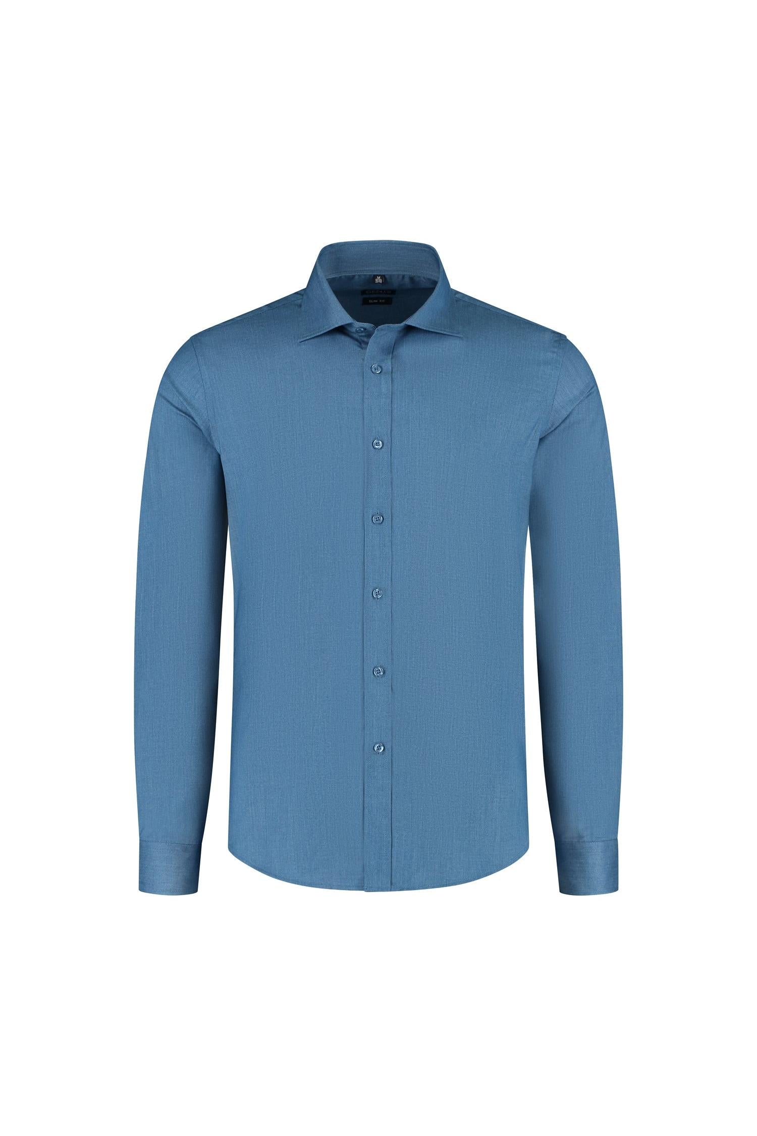 Overhemd slimfit bamboe