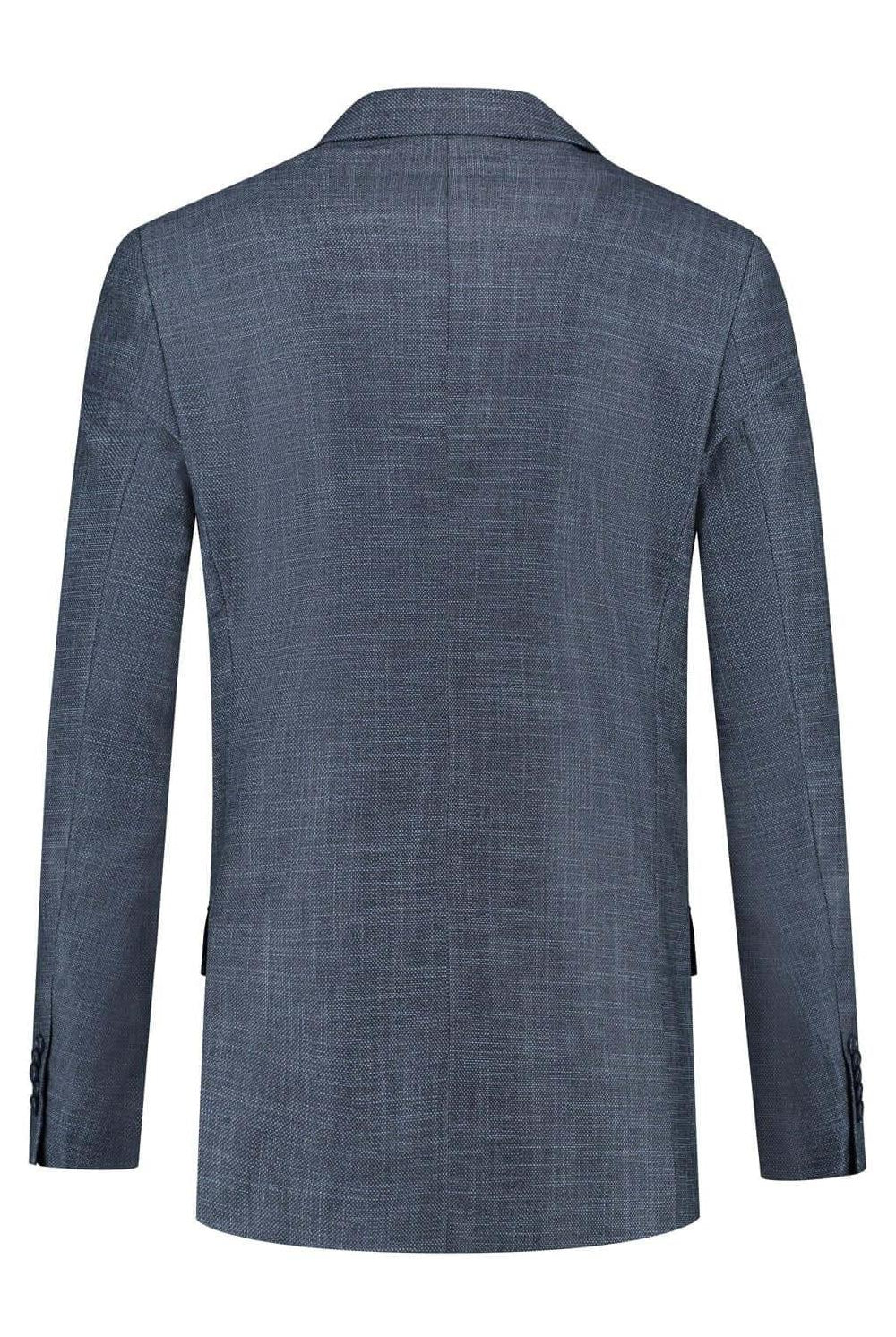 Pak 2-delig birdseye structuur blauw