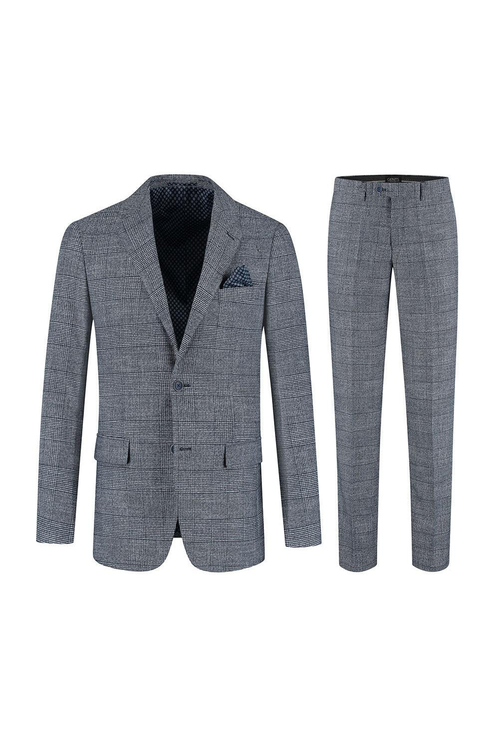 Pak Glen Check blauw