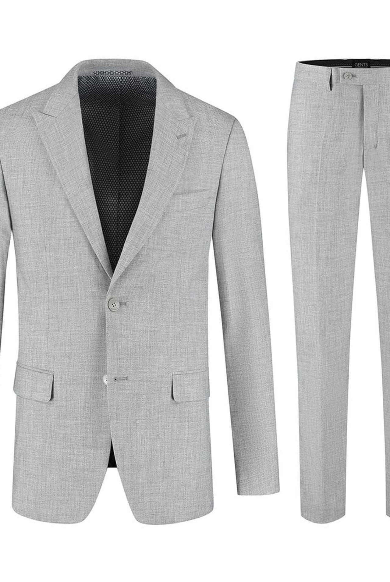 Pak flannellook grijs