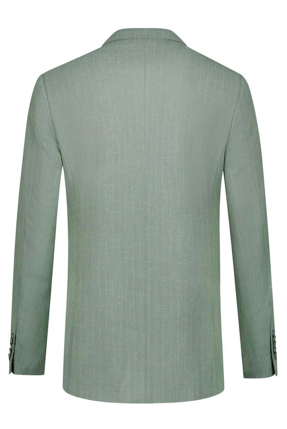 Pak pinstripe groen 3-delig