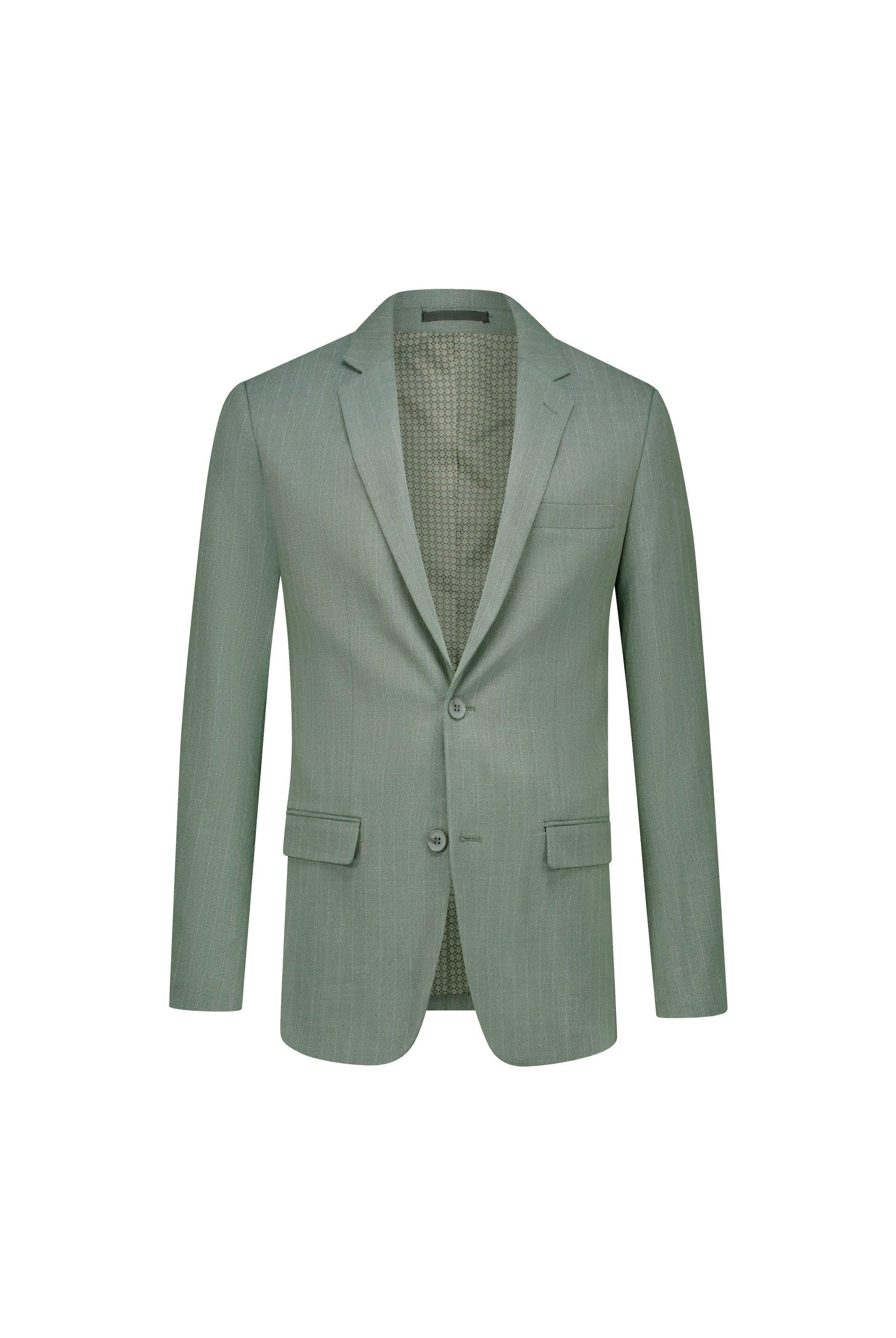 Pak pinstripe groen