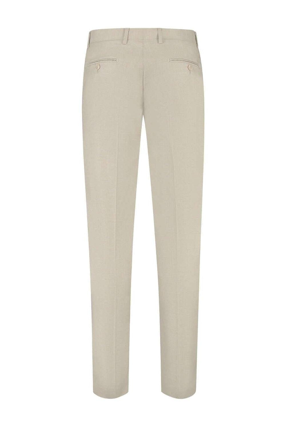 Pantalon linnenlook zand
