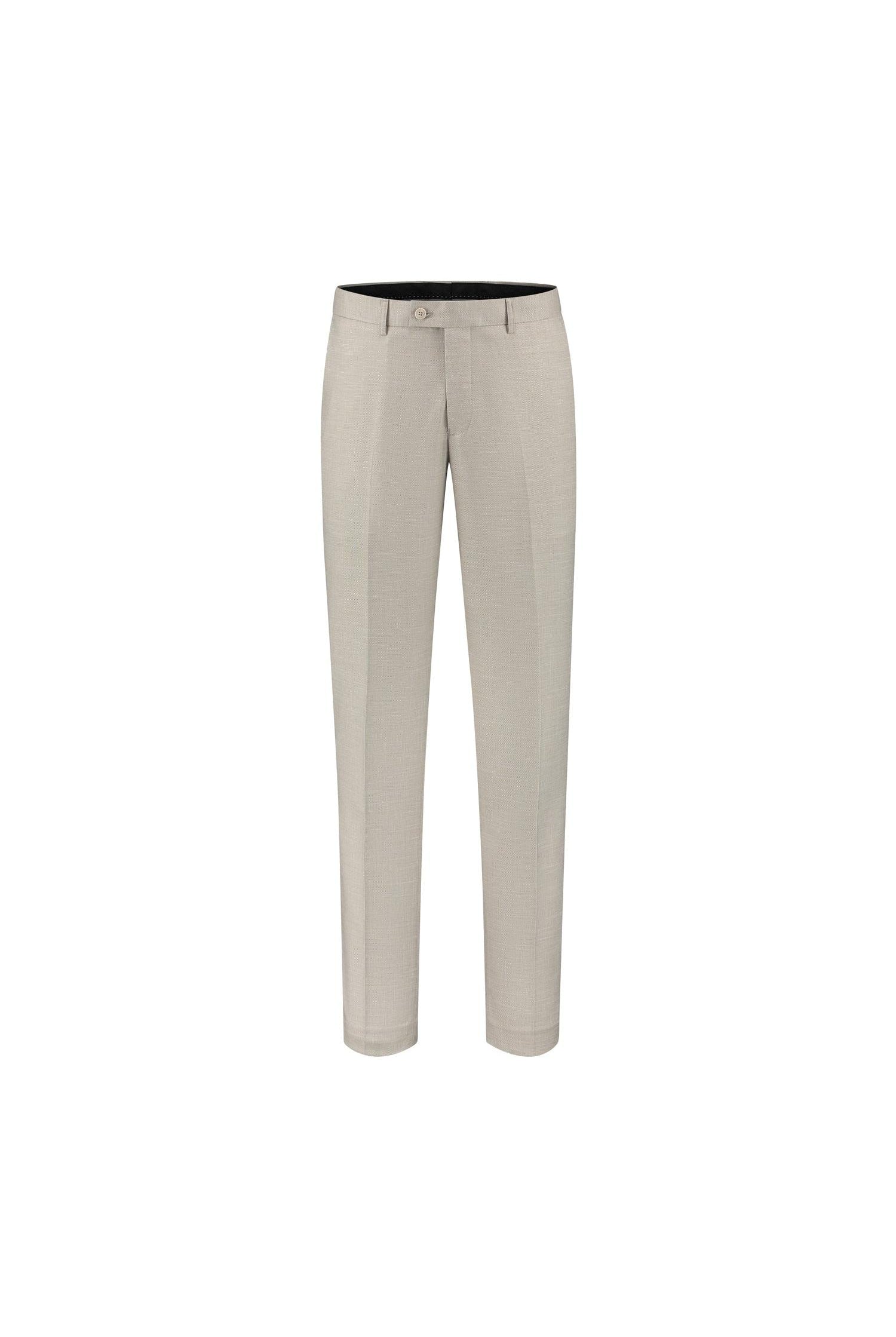 Pantalon linnenlook zand