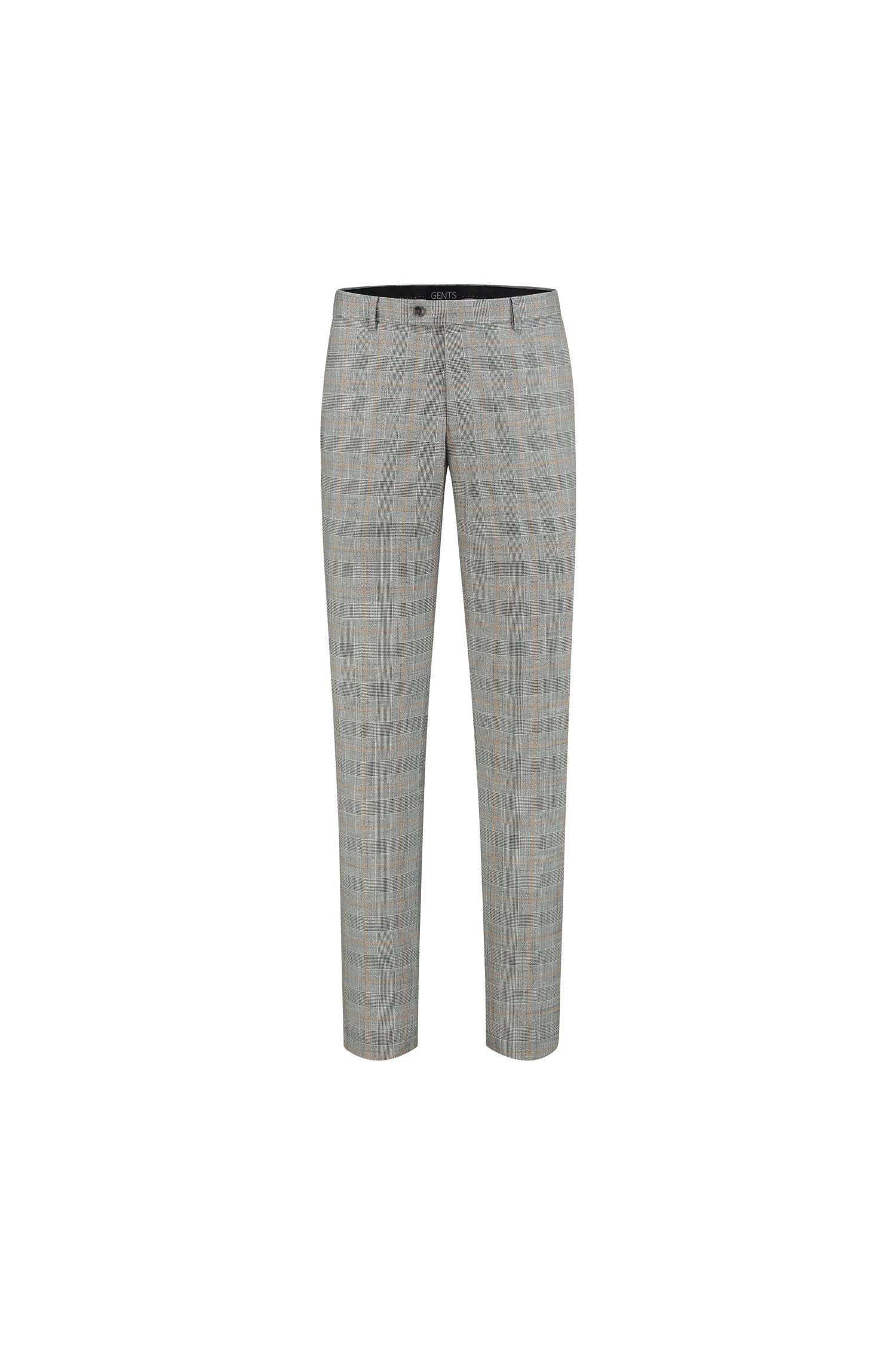 Pantalon overruit grijs-brique