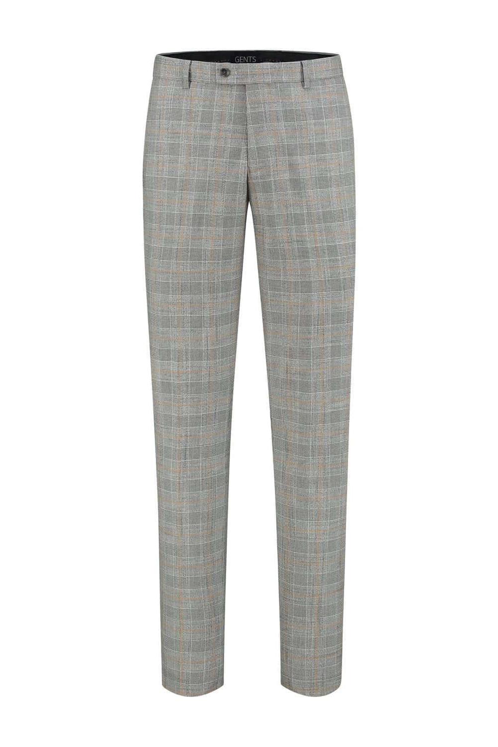 Pantalon overruit grijs-brique