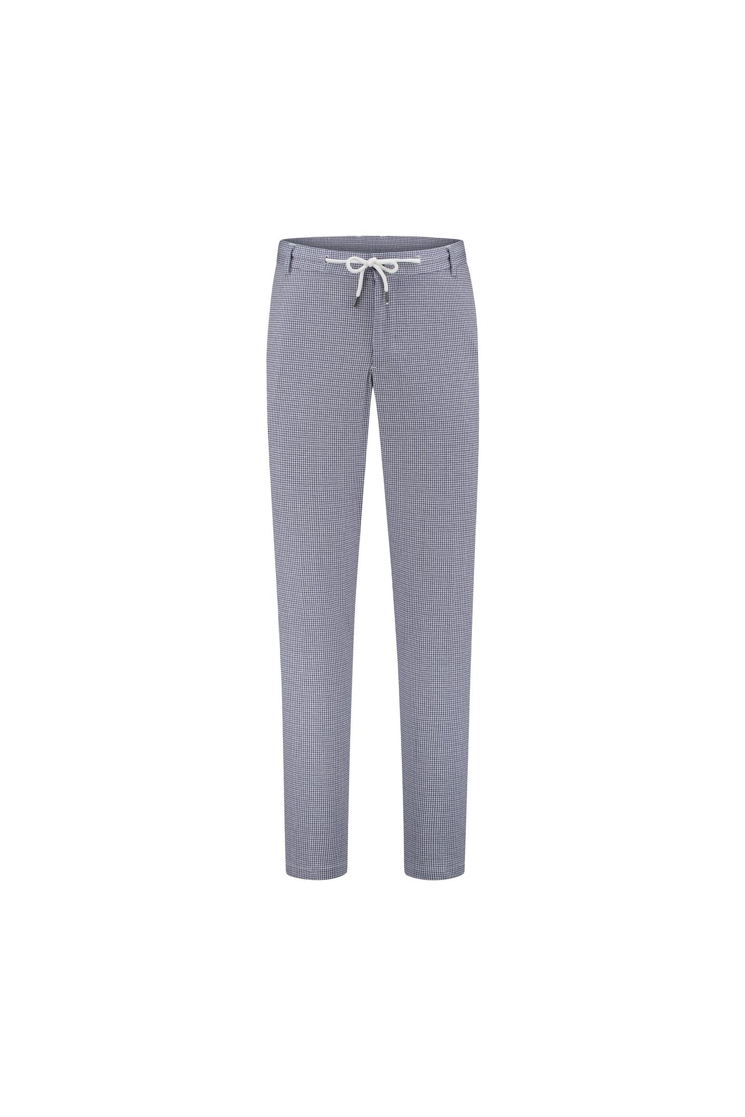 Pantalon pied-de-poule blauw