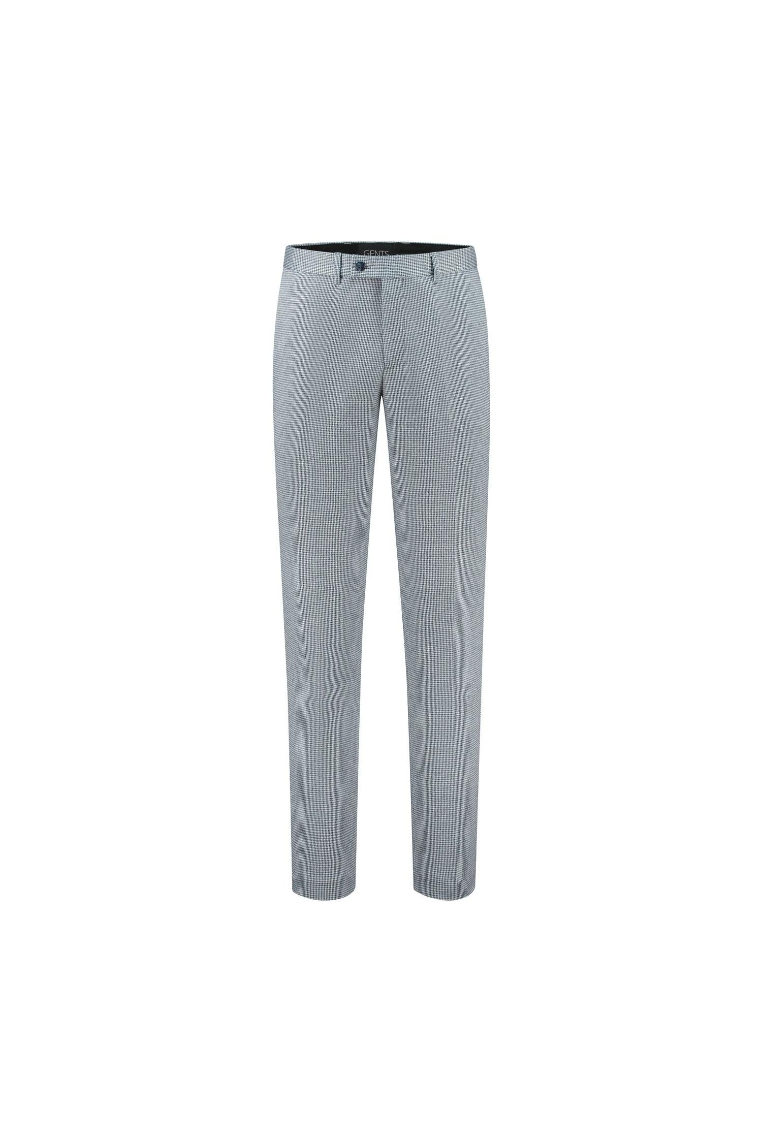 Pantalon pied-de-poule grijs