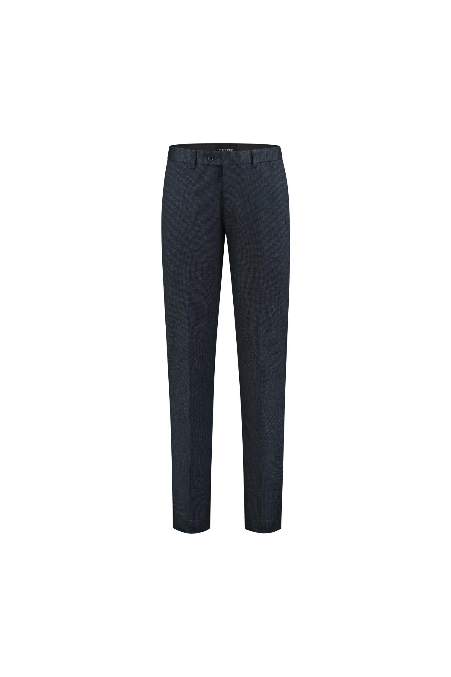 Pantalon stretch miniruit blauw
