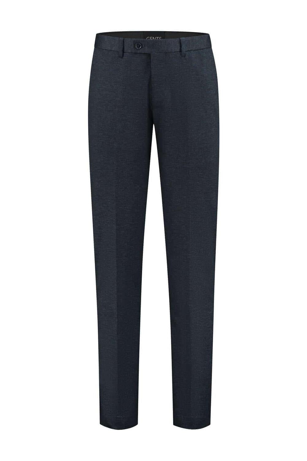 Pantalon stretch miniruit blauw