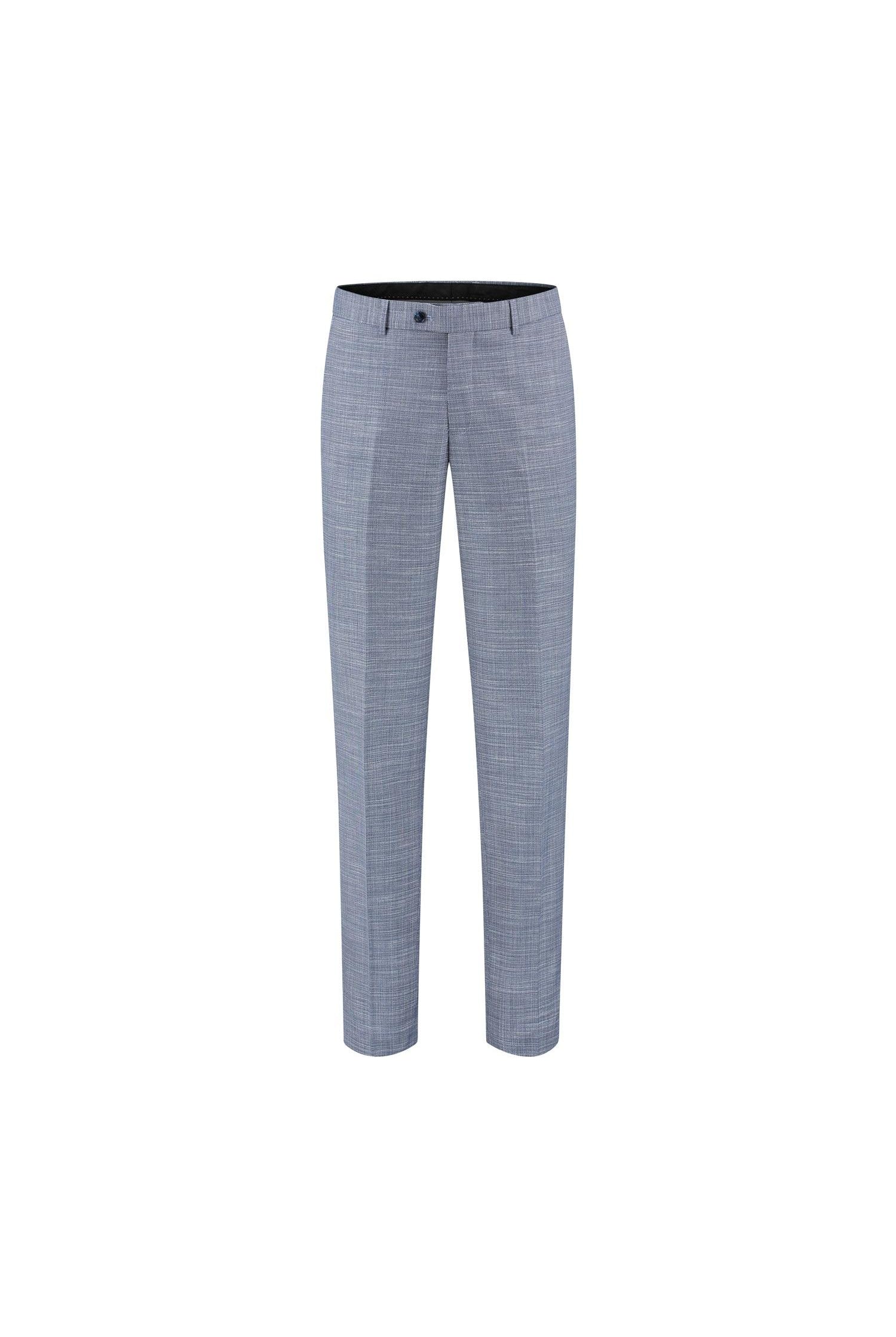 Pantalon structuur steenblauw