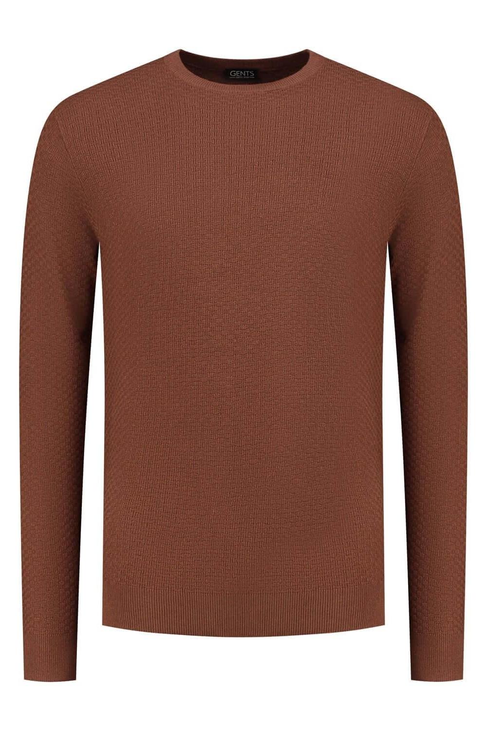 Ronde hals structuur brique