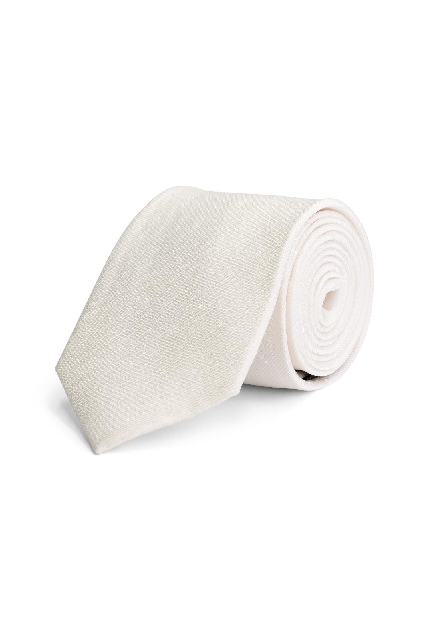 Stropdas zijde off-white