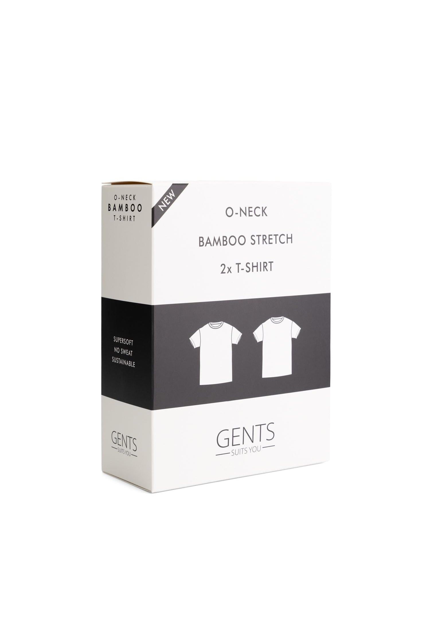T-shirts 2 pack bamboe O-hals