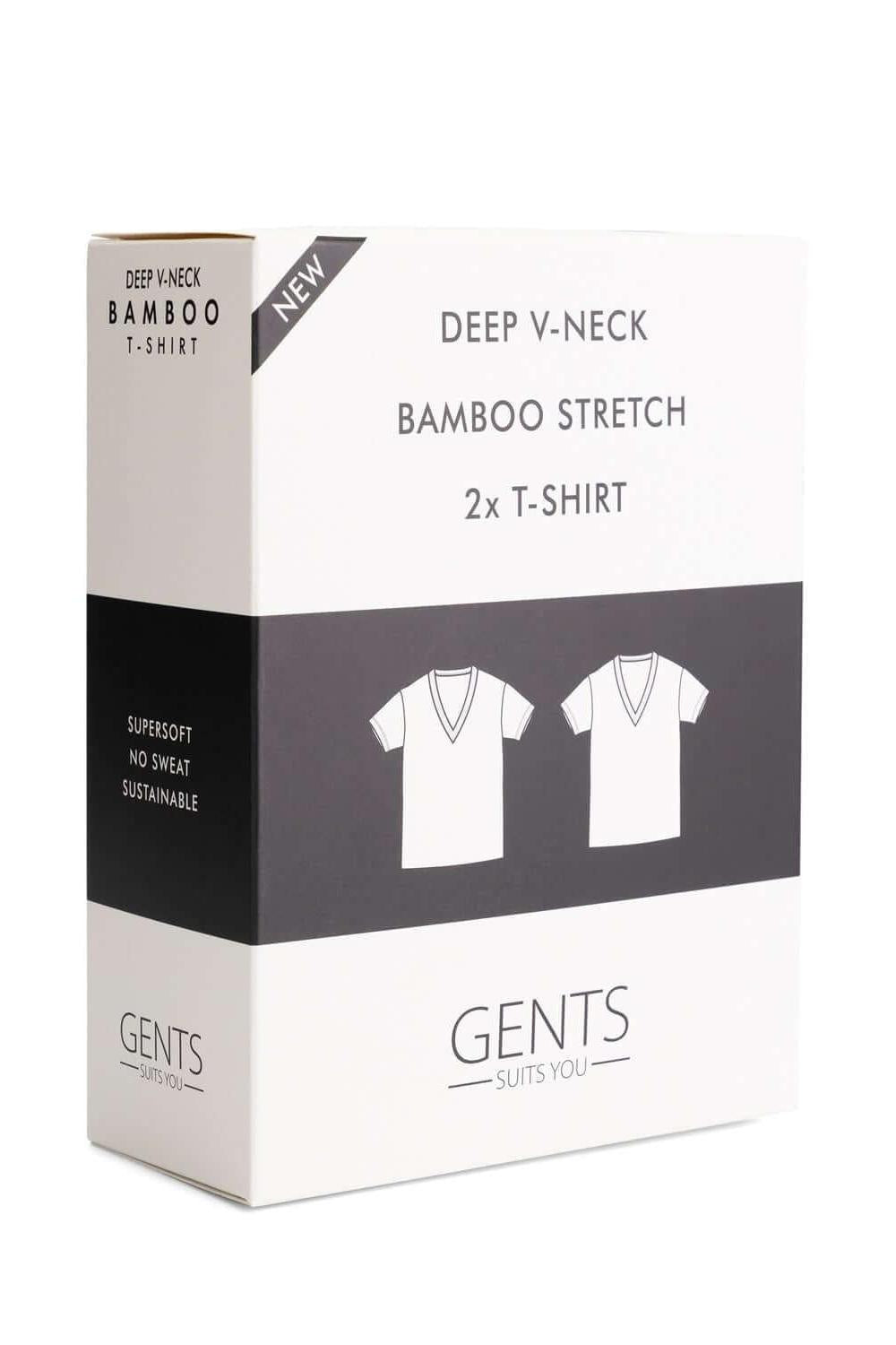 T-shirts 2 pack bamboe V-hals