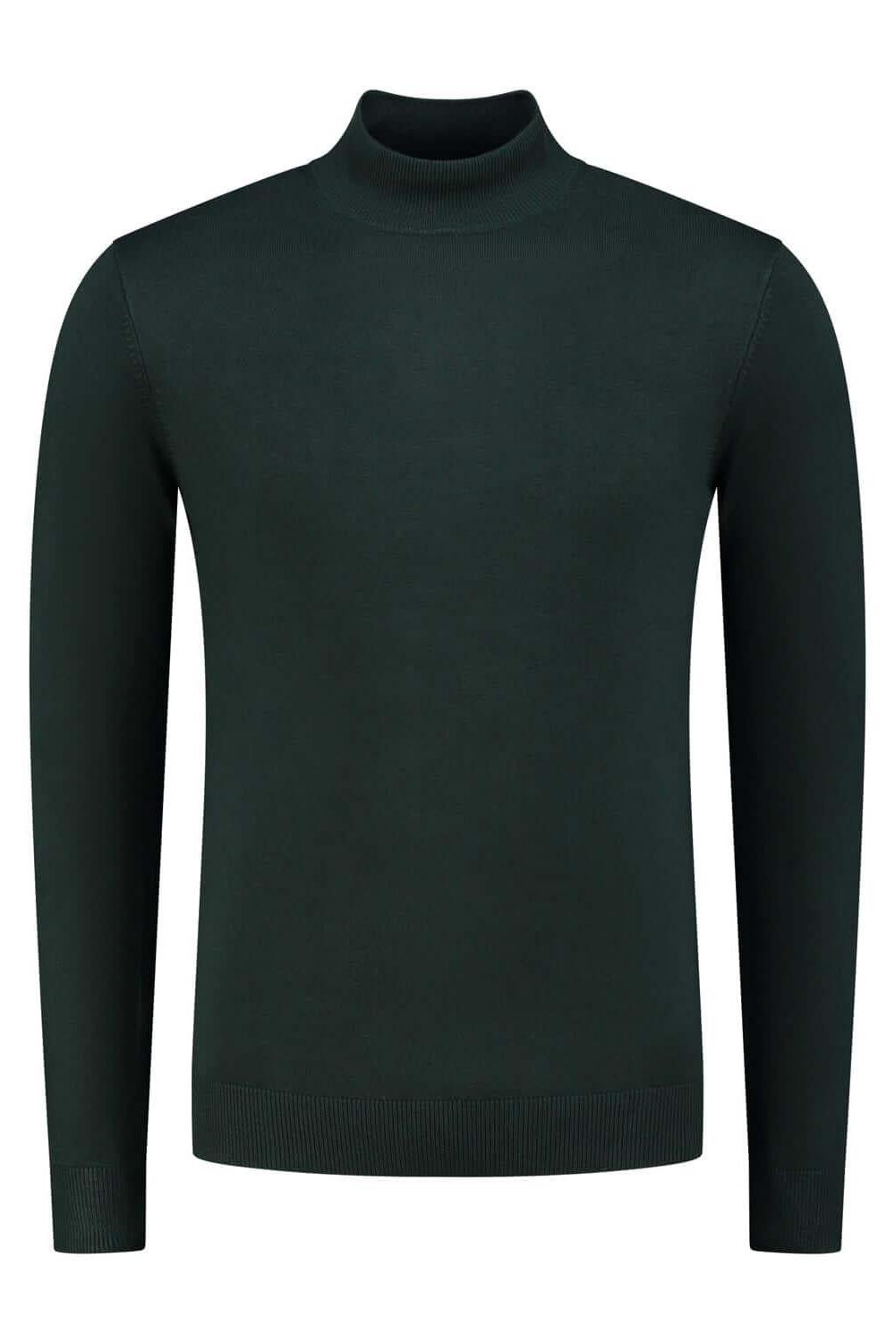 Turtle neck donkergroen