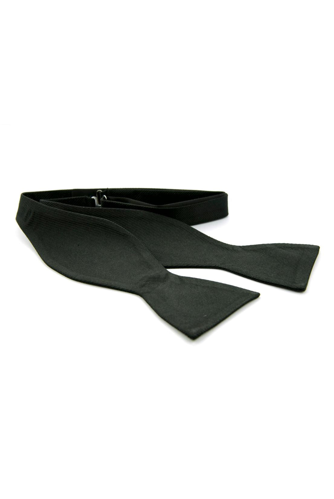 Zelfstrik zijde zwart