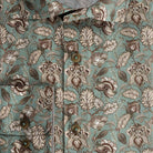 bloemprint groenbruin - Gents