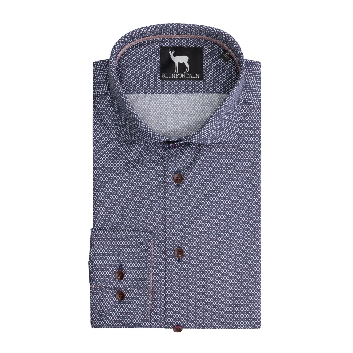 Blumfontain bloemetje navy - Gents