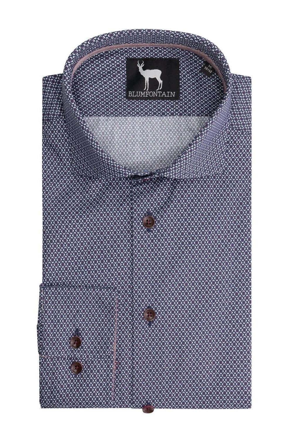 Blumfontain bloemetje navy - Gents