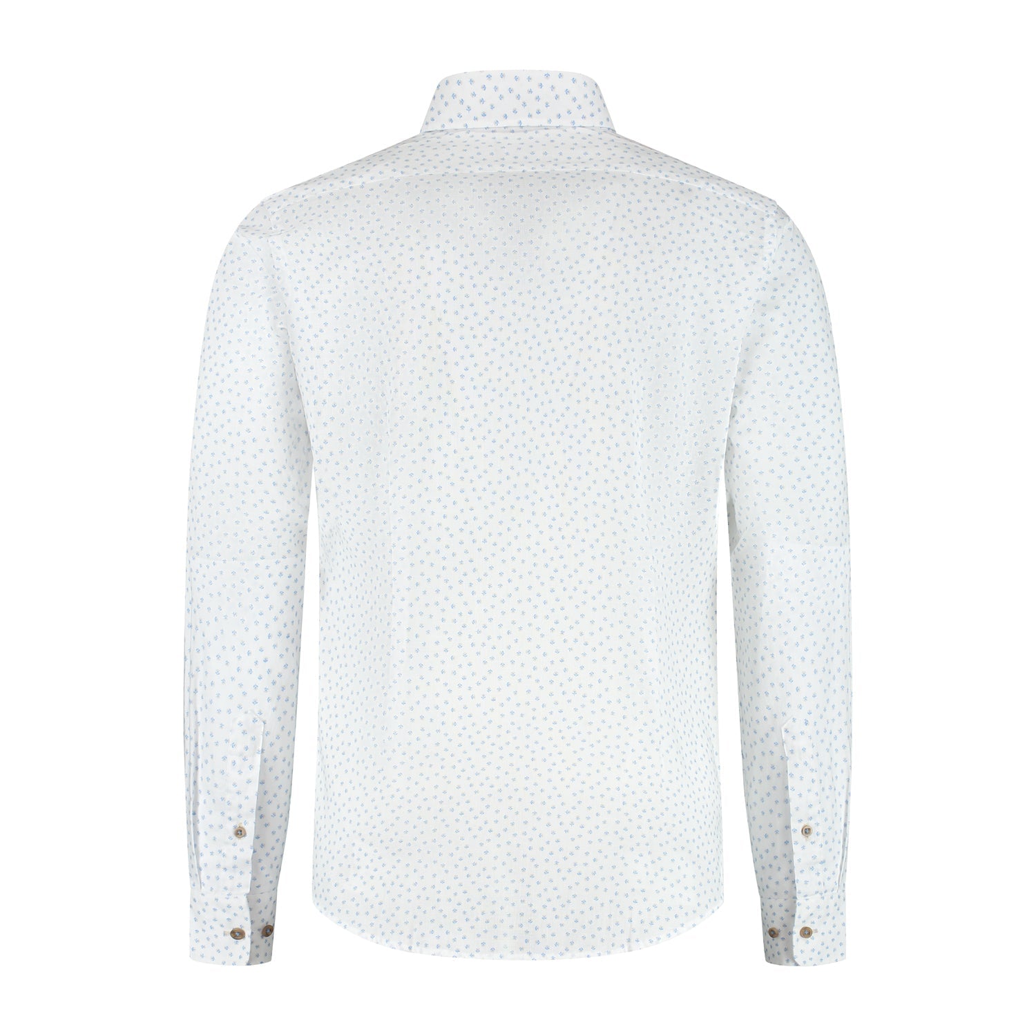 Blumfontain bloemprint beige - blauw - Gents