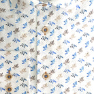Blumfontain bloemprint blauw - bruin ML7 - Gents