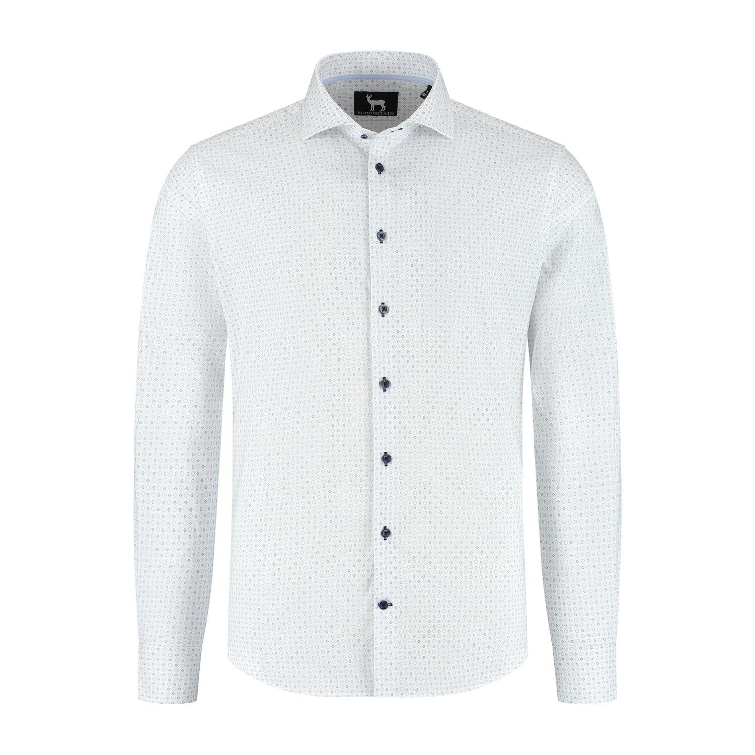 Blumfontain bloemprint lichtblauw - Gents