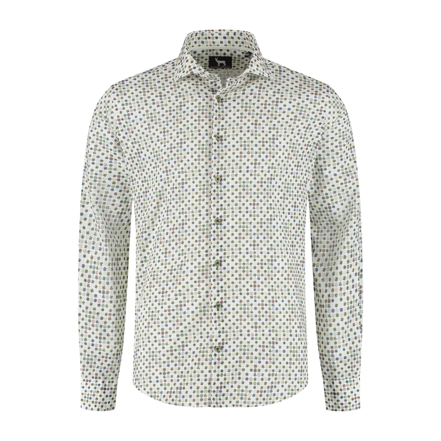 Blumfontain cirkelprint groen - Gents