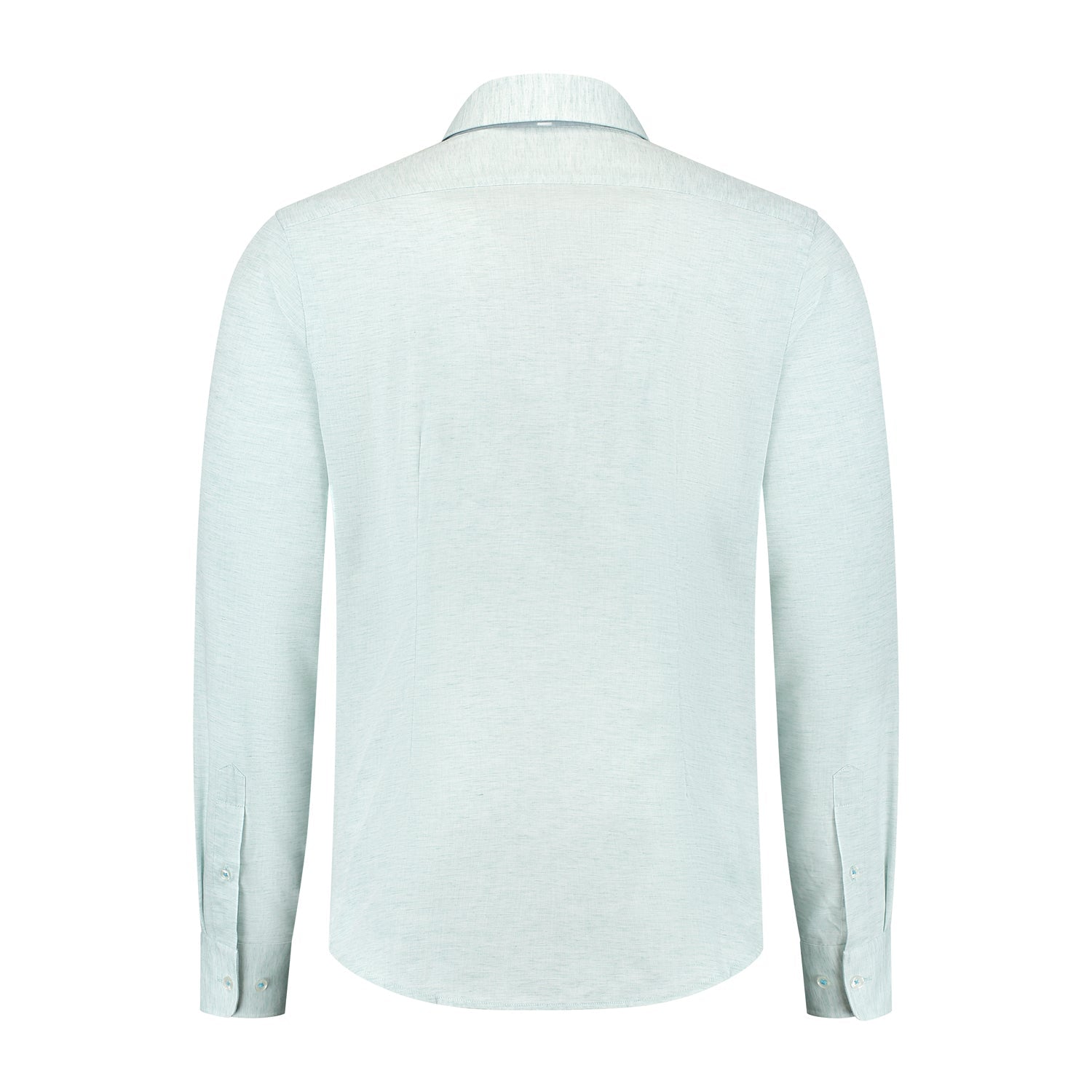 Blumfontain linnenprint uni groen - blauw - Gents