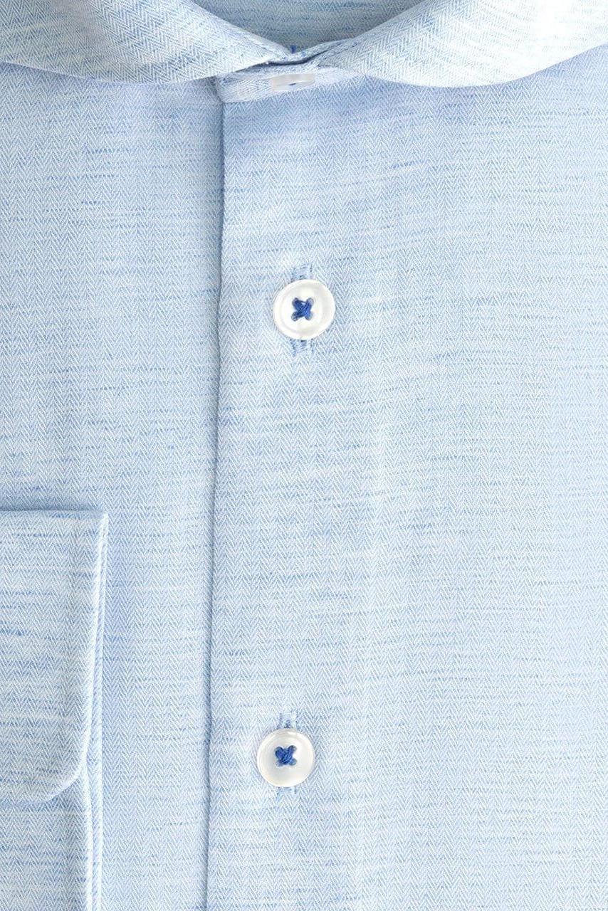 Blumfontain linnenprint uni lichtblauw ML7 - Gents