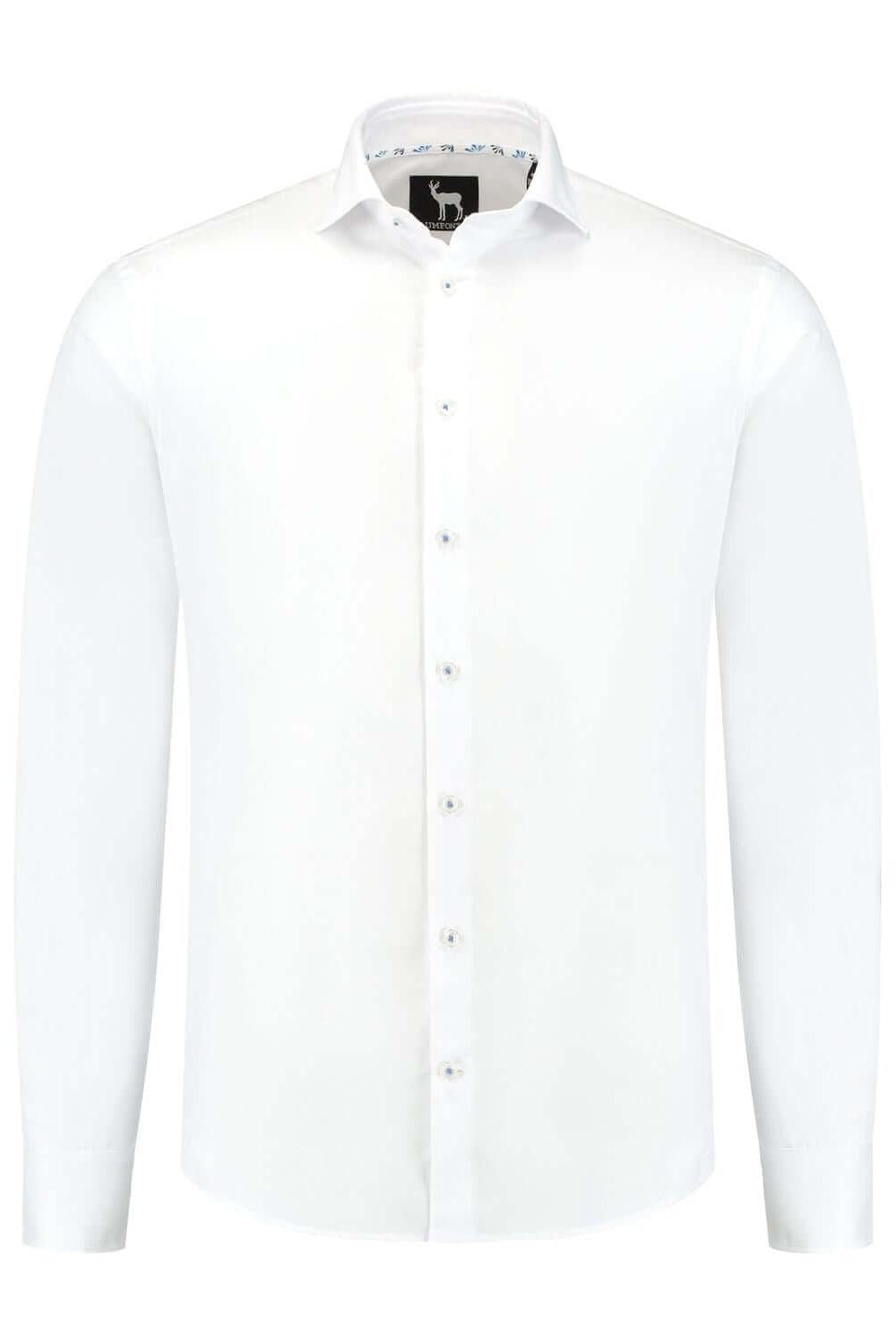 Blumfontain linnenprint uni wit ML7 - Gents