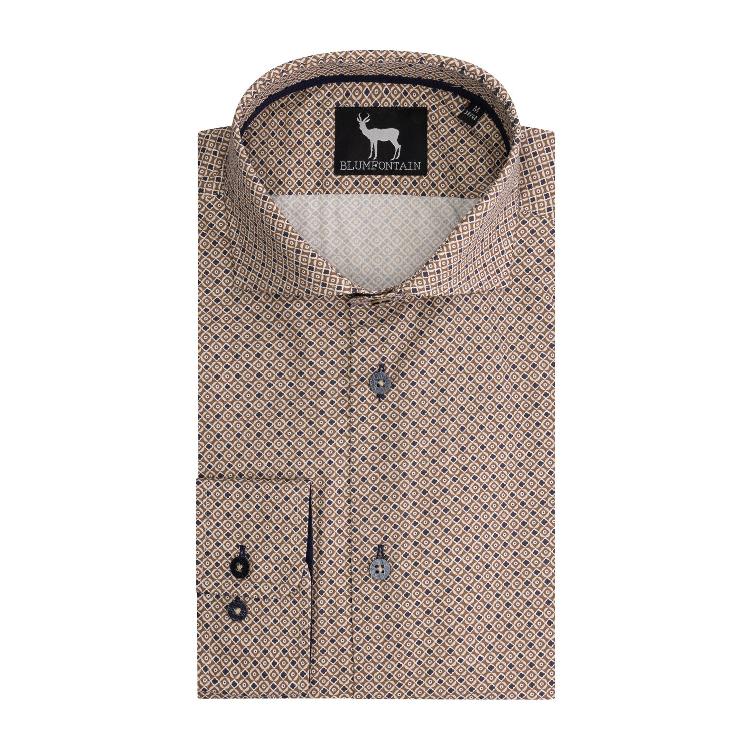 Blumfontain print beige - Gents