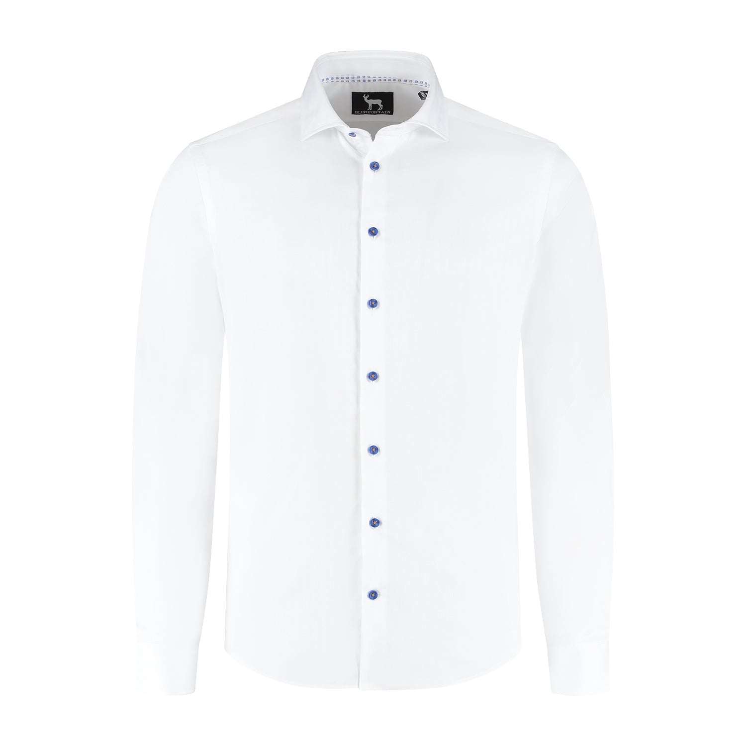 Blumfontain uni visgraat wit - Gents