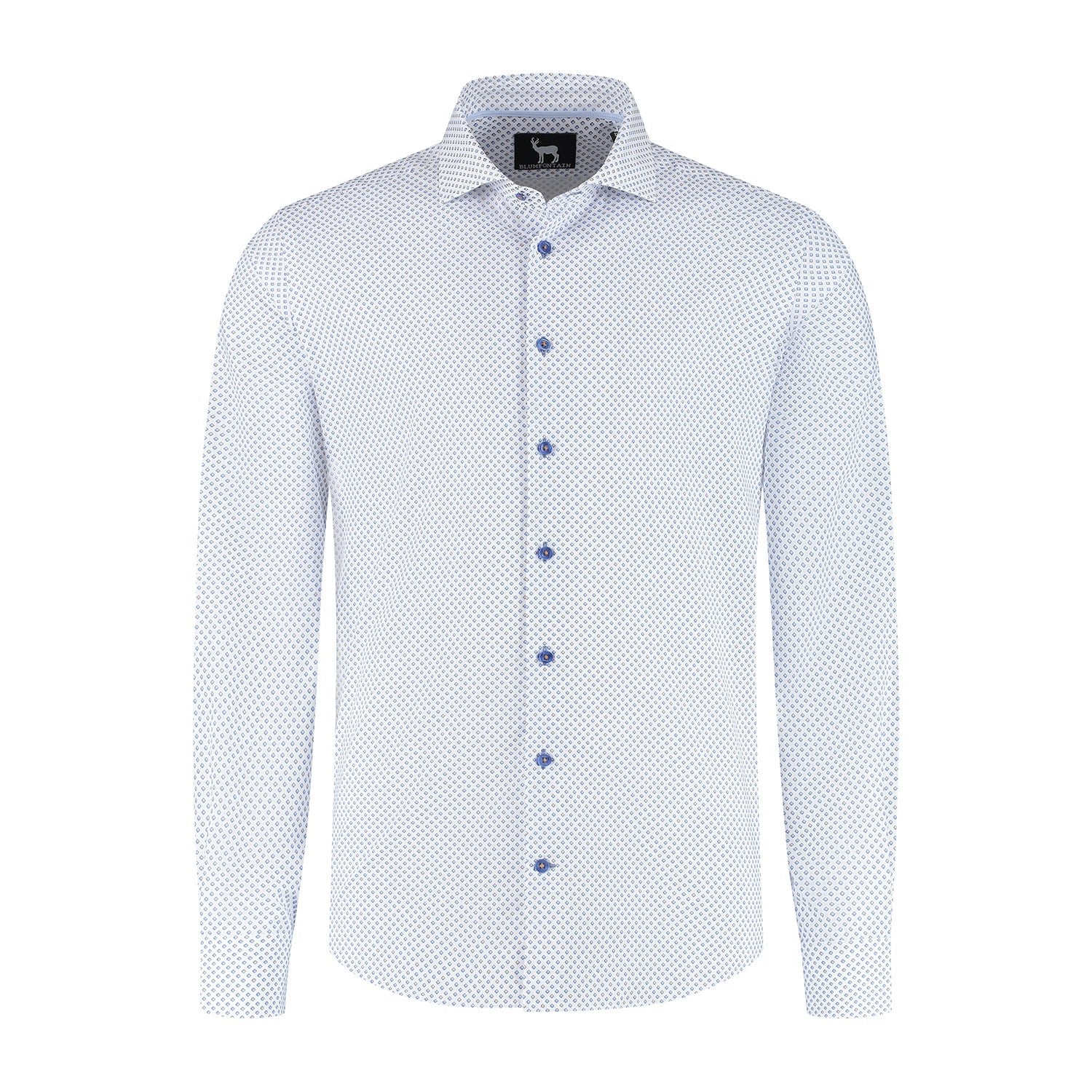 Blumfontain wieber print beige - blauw - Gents