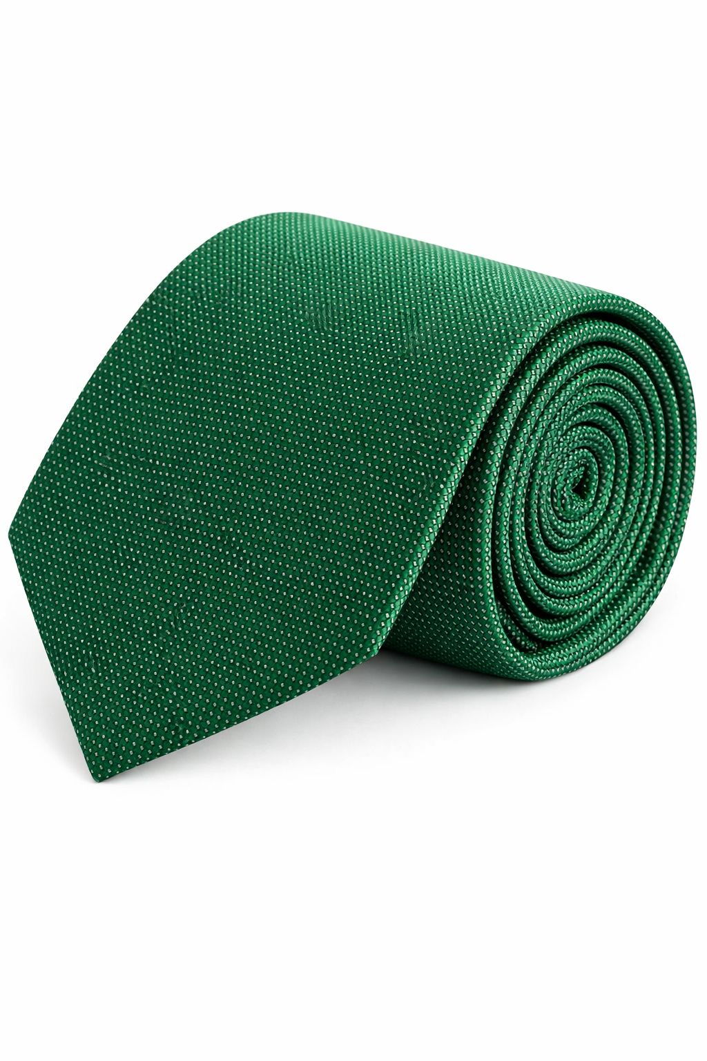 Stropdas zijde structuur groen, groene stropdas met zijde-achtige structuur voor formele gelegenheden.