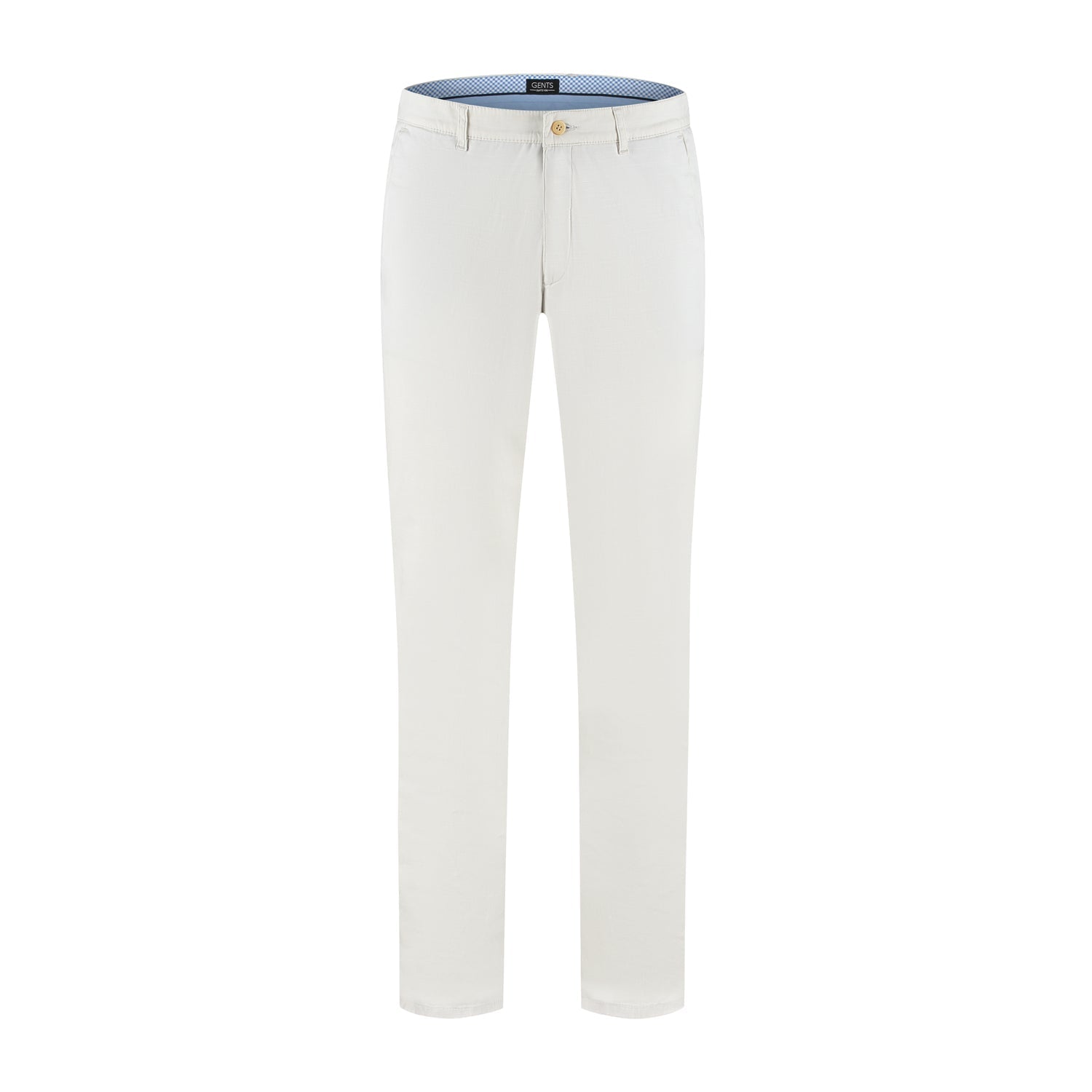 Chino linnenlook wit - Gents