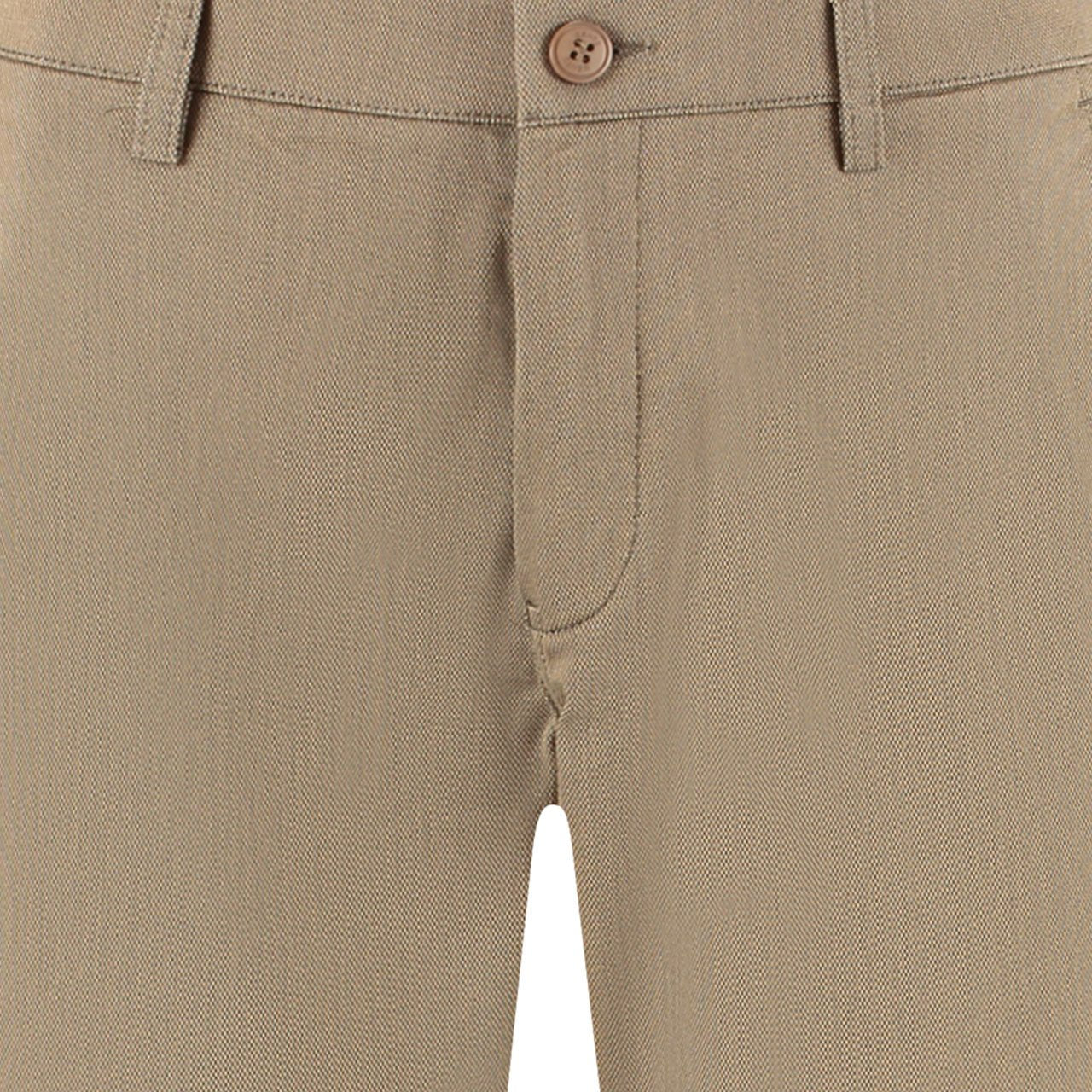 Chino stretch structuur camel - Gents