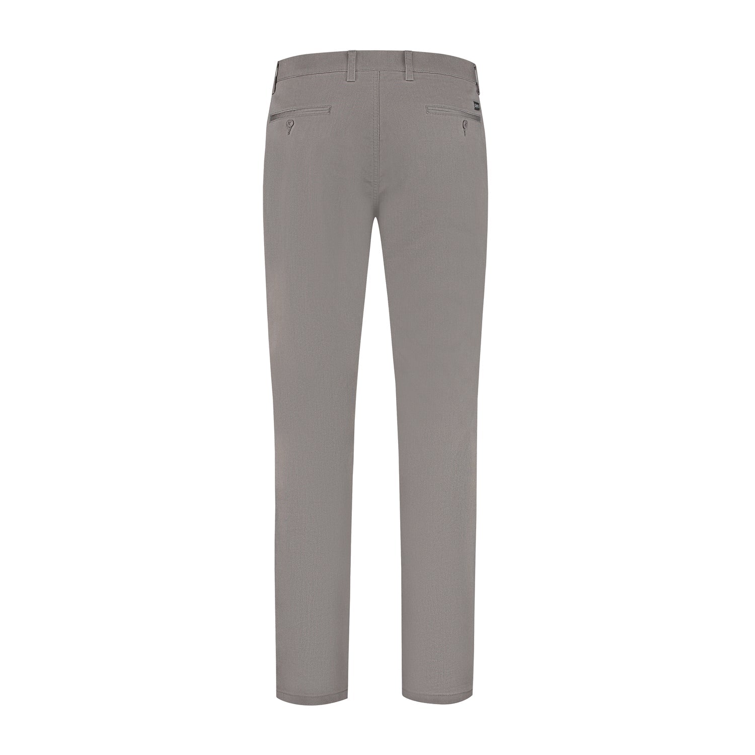 Chino stretch structuur grijs - Gents