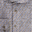 cirkelprint blauwbruin - Gents