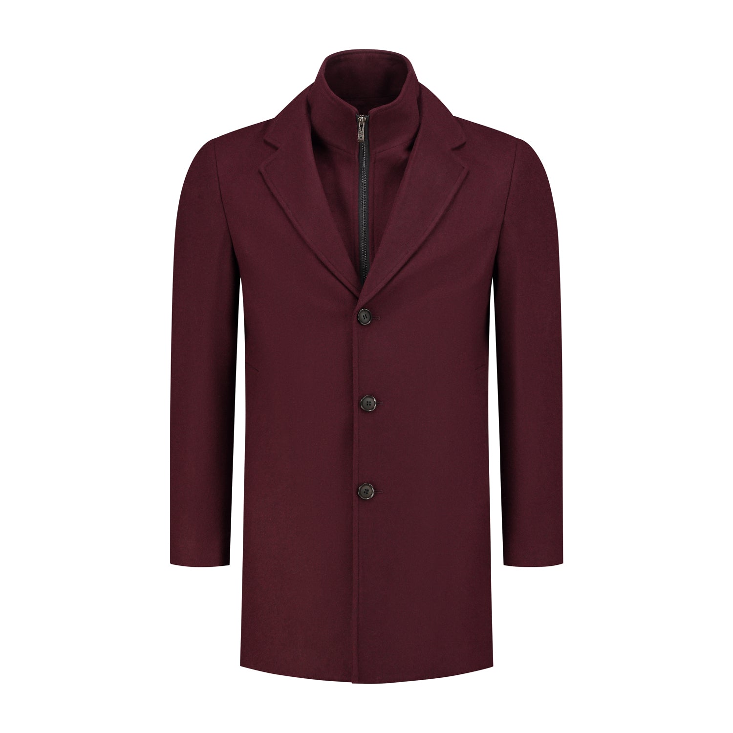 Coat windvanger donkerrood - Gents