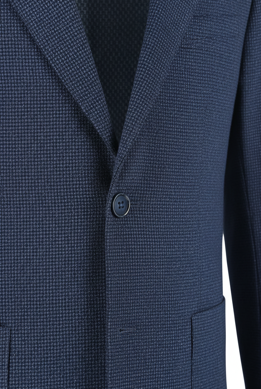 pak bi-stretch blauw 2-delig