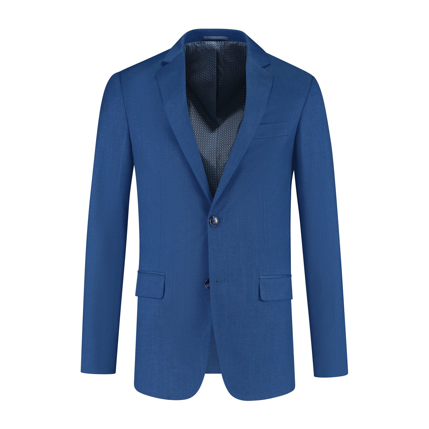 Colbert linnenlook blauw - Gents